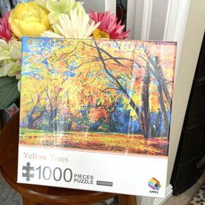 hNCL Honeycomb Learning Corporation Yellow Trees 1000 Piece Puzzle - SEALED